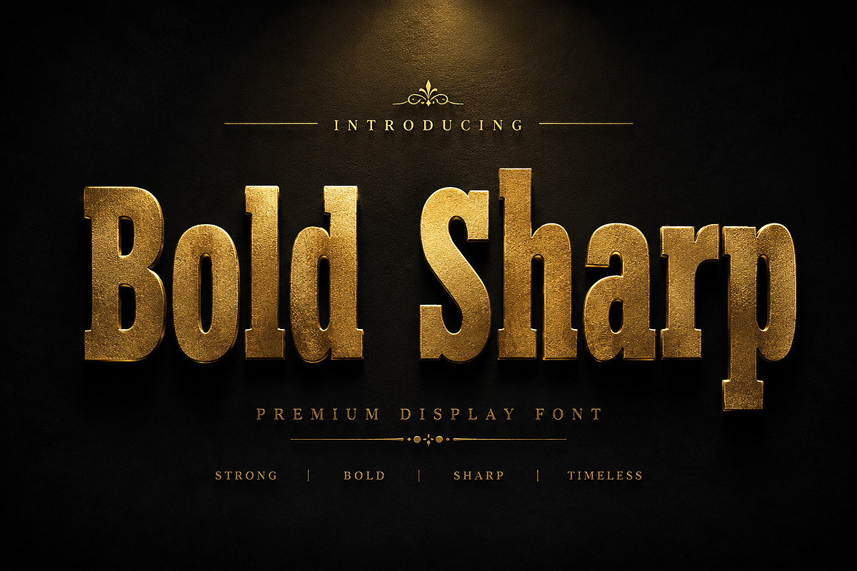 Bold Sharp, a Slab Serif Font by Wow Magic (Photo 7 of 9)