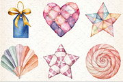 Cottage Quilts Fussy Clipart, a Seasonal Illustration by Rose Art (Thumbnail 3 of 7)
