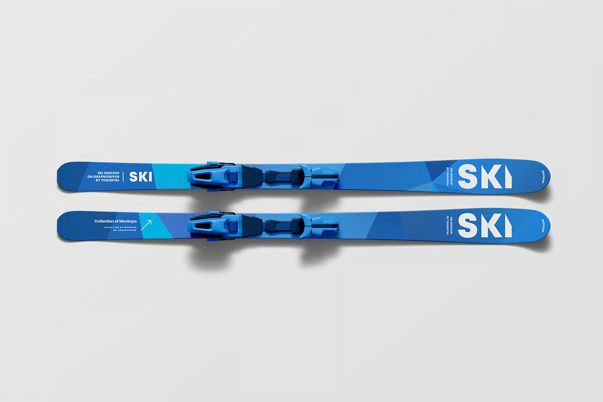Skis Mockup, a Product Mockup by zippypixelstudio (Photo 10 of 12)