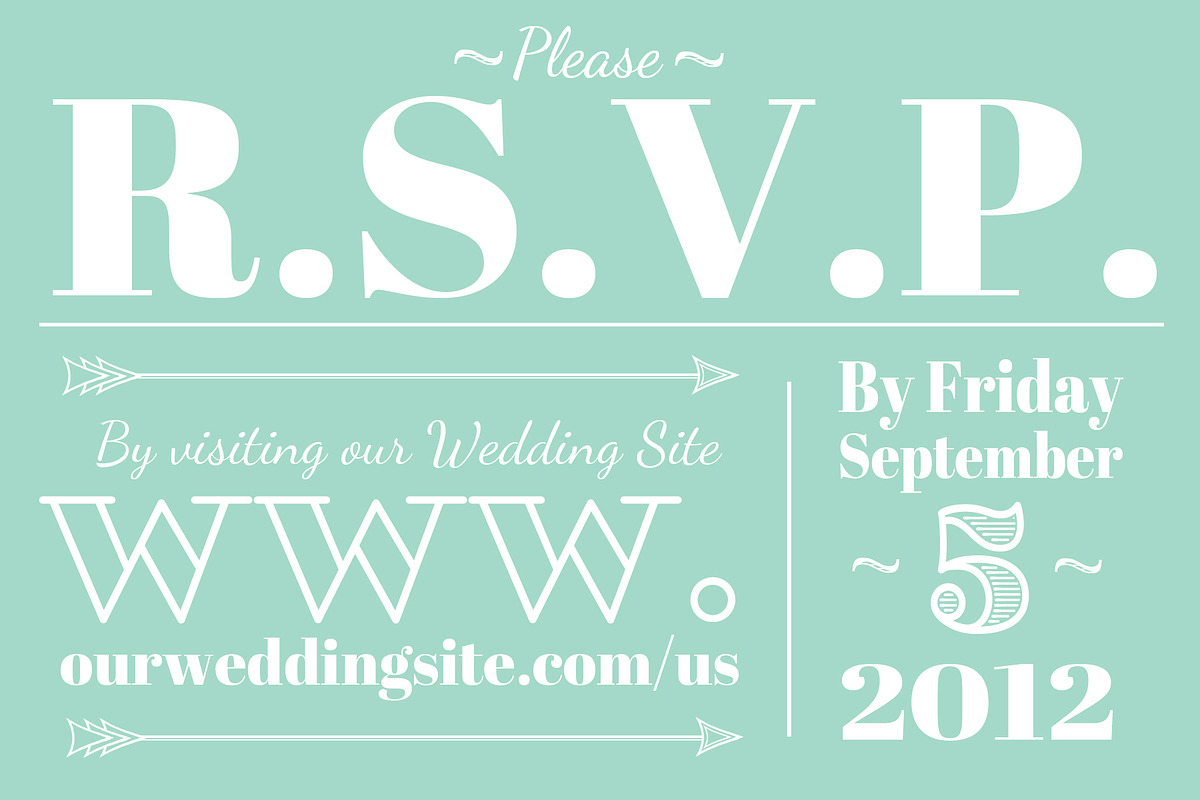 Wedding RSVP (Web or Mail), an Invitation Template by tbarkley (Photo 1 of 2)