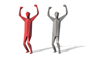 Low Poly Posed People Pack 6