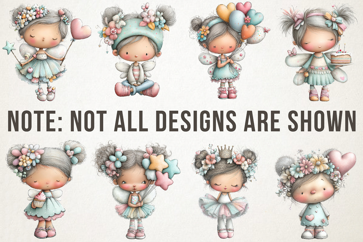 Birthday Fairy Clipart, an Illustration by RobertsArt (Photo 7 of 7)