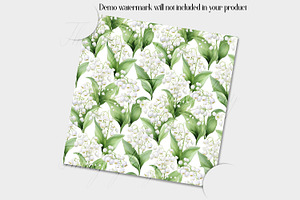 Seamless Lily Of The Valley Papers