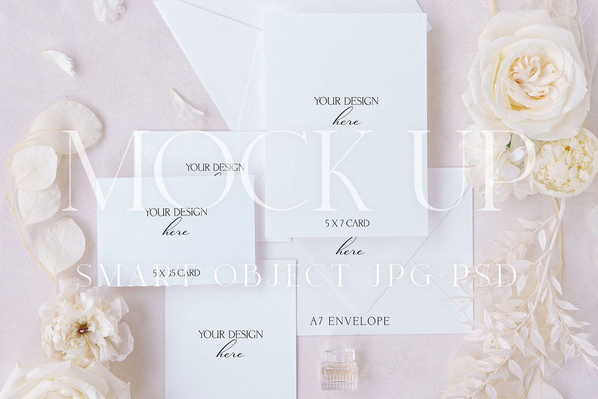 Invite card mockup - Purity 7, a Product Mockup by The Amore Vault (Photo 2 of 2)