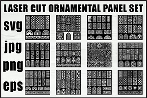 Ornamental Panel SVG Bundle, an Object Graphic by Creativeshirt