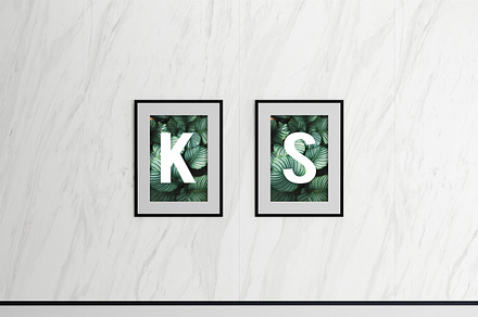 Double Wall Frame Mockup