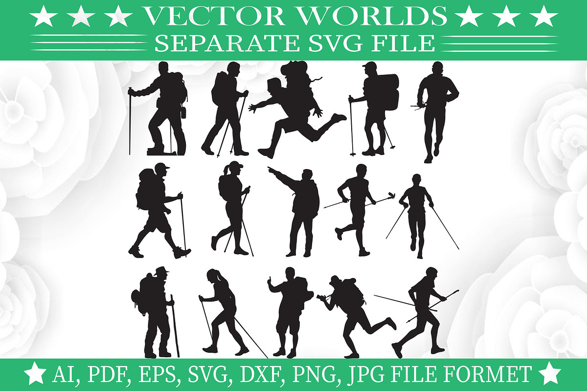 Trekking Svg, Trekkings, Trakk Svg, an Object Graphic by VectorWorlds (Photo 1 of 3)