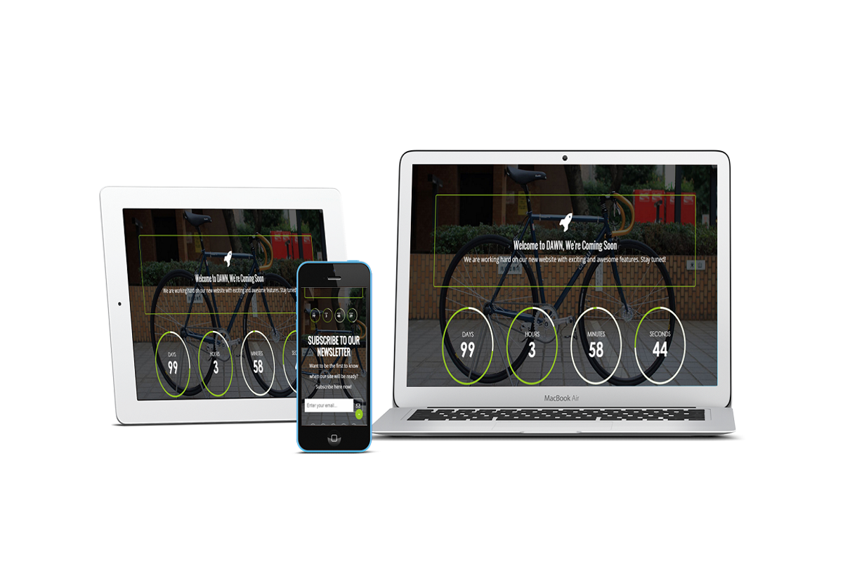 DAWN - Coming Soon Template, a Websites & App Template by Reviant Web Experts (Photo 2 of 4)