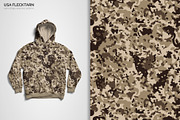 USA Flecktarn Camouflage Patterns, a Pattern Graphic by 3Y_Design (Thumbnail 4 of 6)