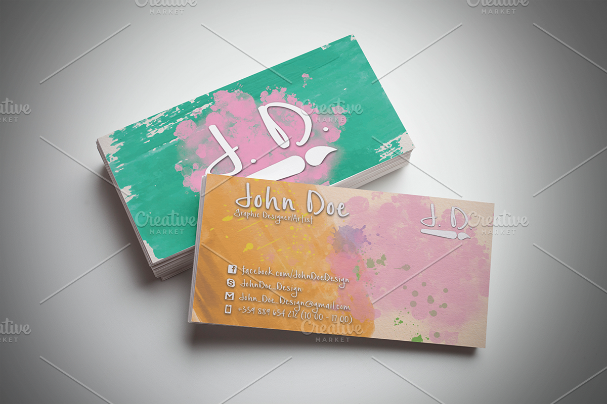 Artistic Business Card, a Business Card Template by Konakchiev (Photo 2 of 3)