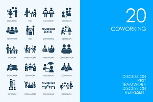 Coworking icons, an Icon by Palau