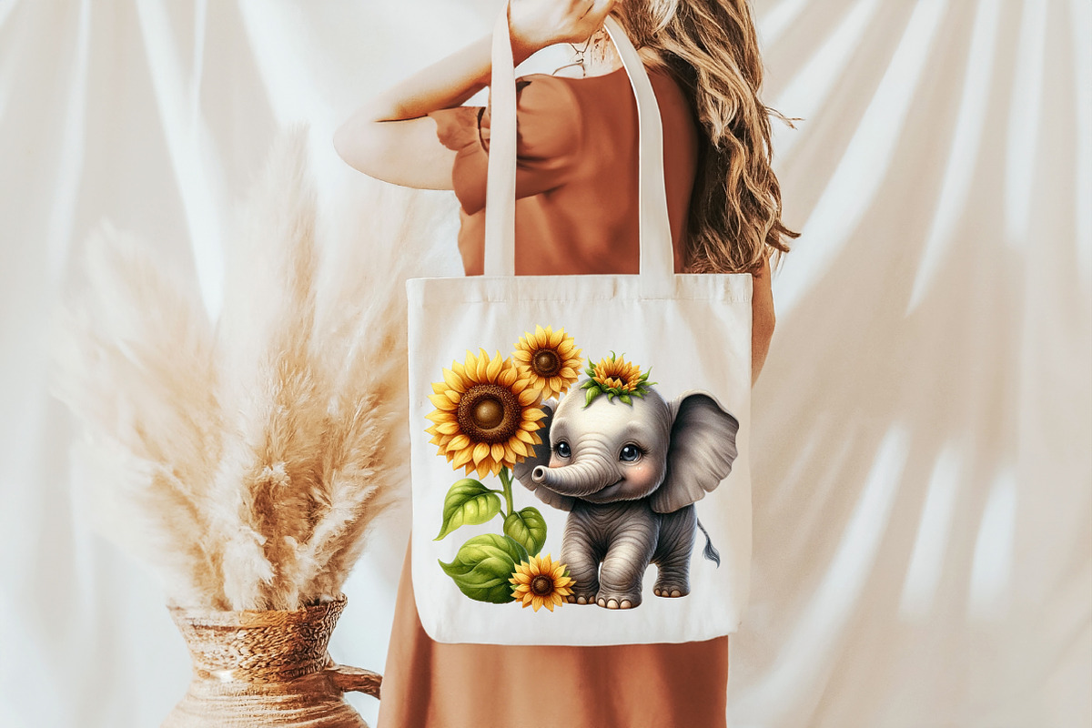 Baby Elephant Clipart, an Illustration by Pixels.Craft (Photo 4 of 7)