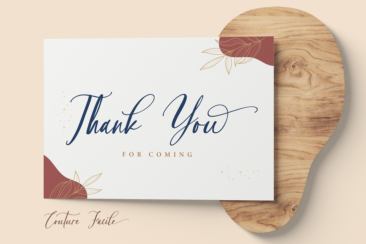 Couture Facile, a Script Font by Nathatype (Photo 4 of 10)