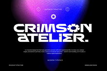 Crimson Atelier - Futuristic Font