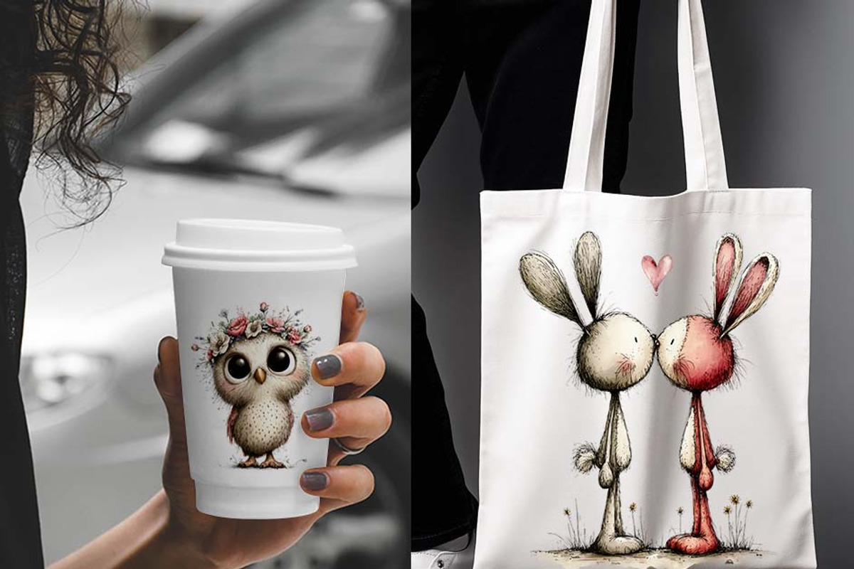 Whimsical Spring Flowers Farm Animal, a Graphic by one-touch (Photo 2 of 16)