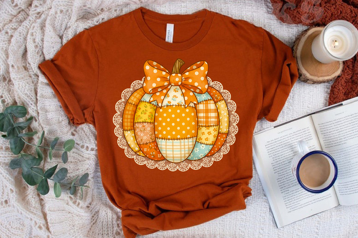 Preppy Floral Pumpkin PNG, an Illustration by Libby Wishes (Photo 9 of 11)
