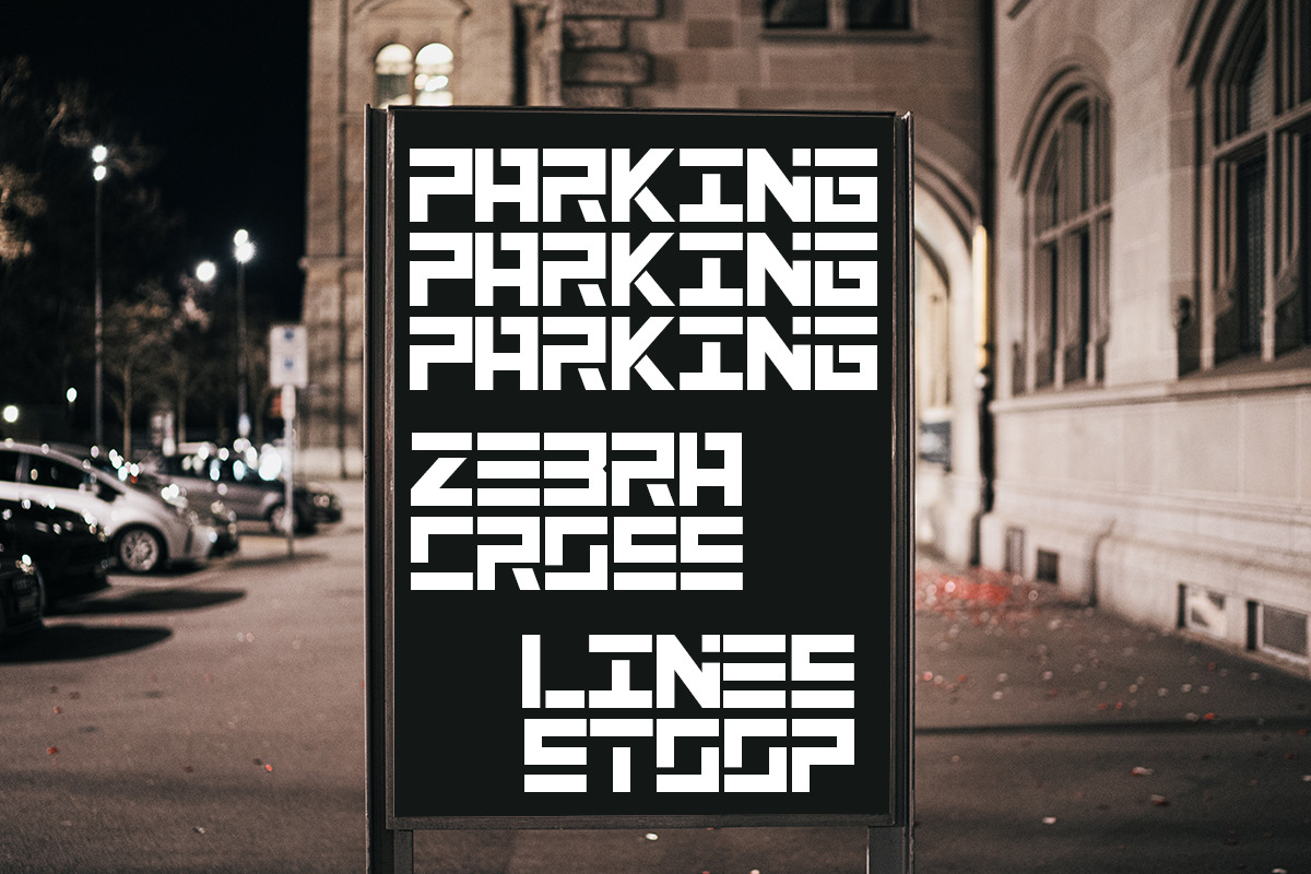 Poster Linear, a Slab Serif Font by Bramcreative (Photo 5 of 11)