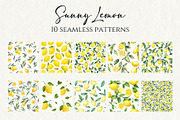 Watercolor Lemon Seamless Pattern, a Pattern Graphic by Business Chic (Thumbnail 2 of 4)