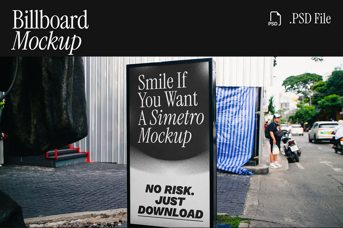 Billboard Outdoor Mockup, an Advertising Mockup by Simetrica Labs (Photo 1 of 3)