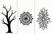 Decorative Tree Floral Nature Tile, a Decorative Illustration by Artivon (Thumbnail 4 of 23)