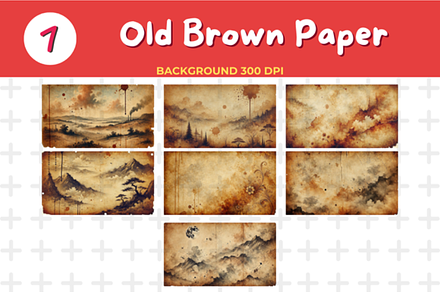 Old Brown Paper Texture with Stains