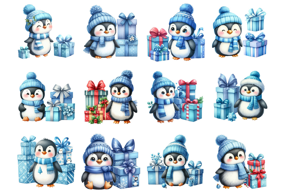 Christmas Penguin, an Illustration by Design Market (Photo 3 of 3)