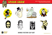 Spook Show Poster Font & Art Bundle, a Font by Paper Moon Graphic Supply (Thumbnail 8 of 15)