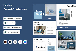 Lumiere Brand Guideline Design, a Branding & Logo Template by twinstd
