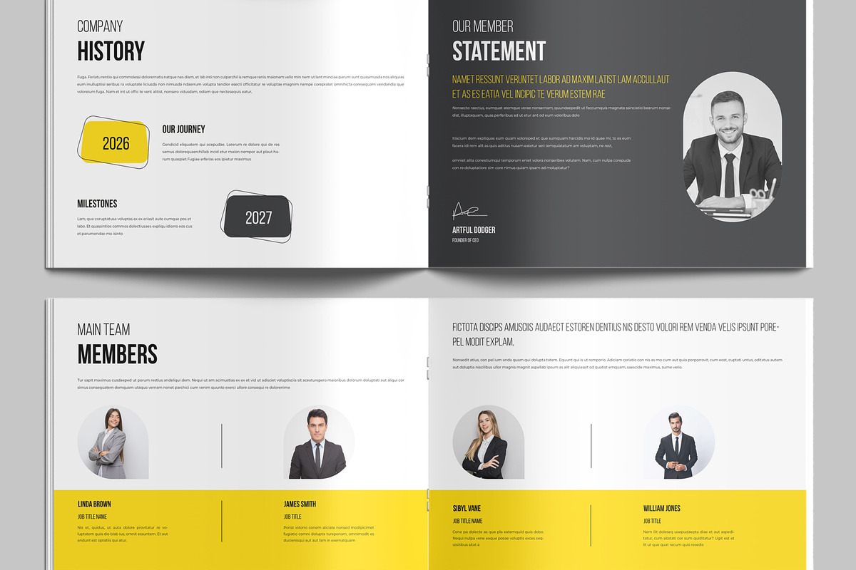 Landscape Company Brochure Template preview 4