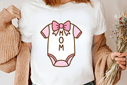 Cute Mom Baby Onesie SVG, an Object Graphic by Creative Art (Thumbnail 5 of 6)