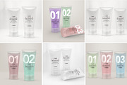 Clear Cosmetic Tube Mockups, a Packaging Mockup by INCDesign (Thumbnail 8 of 9)