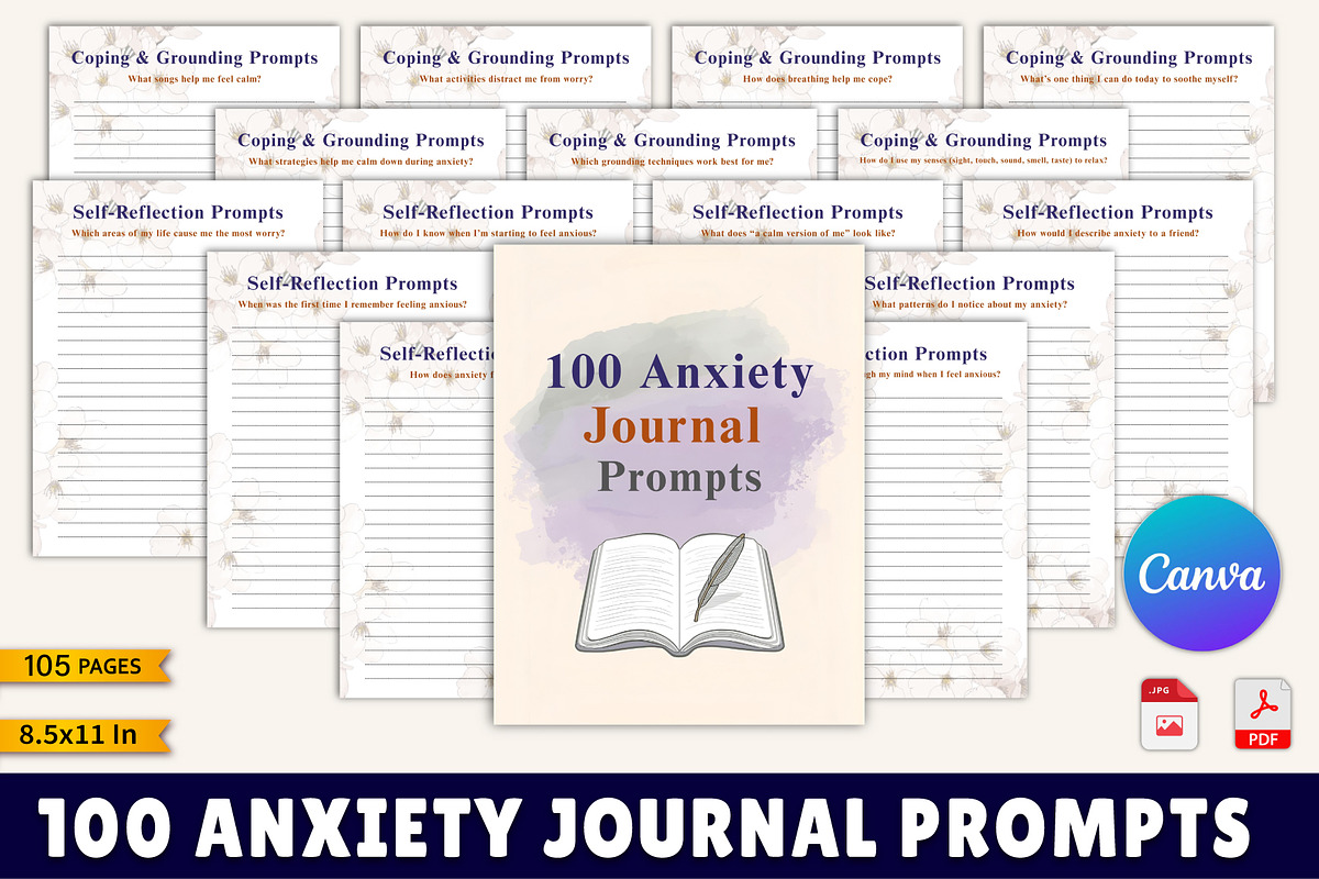 100 Anxiety Journal Prompts