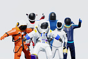 Low Poly Astronauts, a Characters & Person 3D Model by Studio Ochi (Thumbnail 1 of 11)