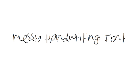 Messy Handwriting Font