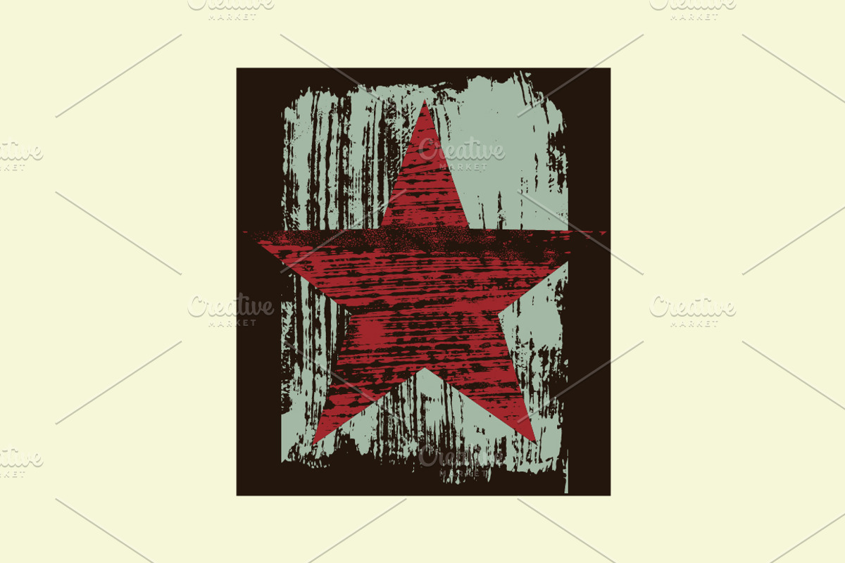 Grunge Stars abstract background set, a Decorative Illustration by PoPaShop (Photo 4 of 9)