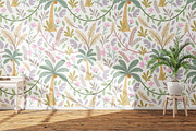 Soft Sage Jungle Dreams, a Pattern Graphic by snadiacreations (Thumbnail 2 of 3)