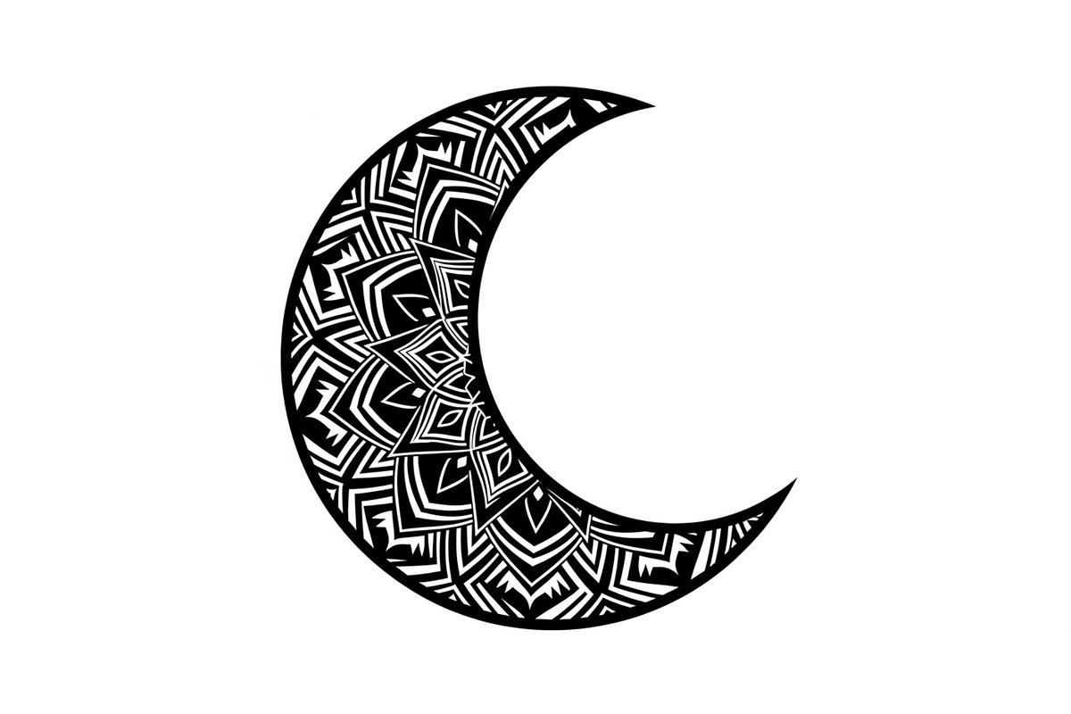 Mandala Crescent Moon Bundle, an Illustration by Designs_River (Photo 3 of 31)