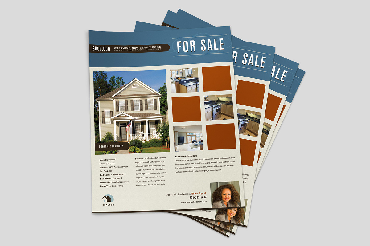 Residential Real Estate Flyer, a Flyer Template by StockLayouts (Photo 2 of 3)