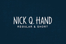 Nick Q Hand Font