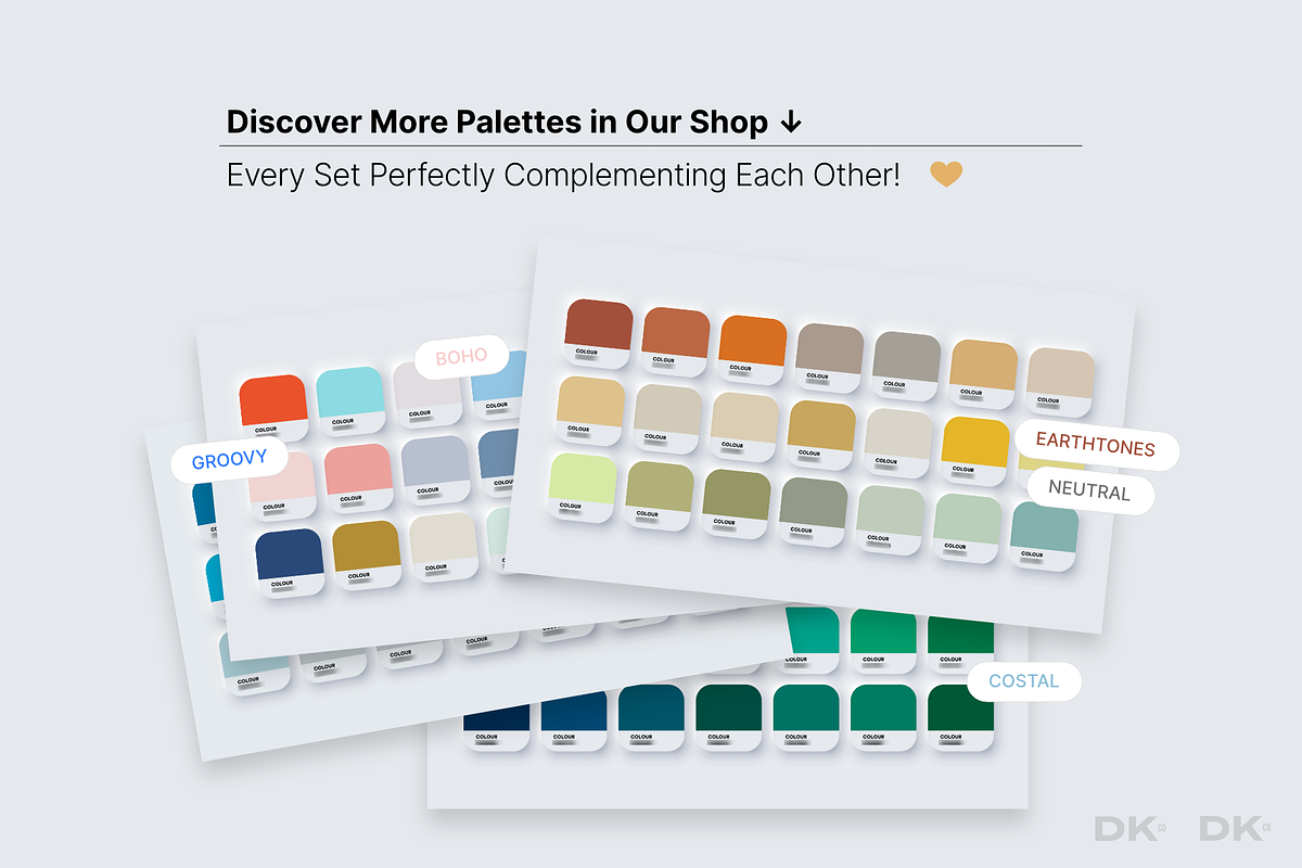 Cheerful Boho Colour Palette Kit, a Palette Add-On by Designer's Kit Co (Photo 10 of 10)