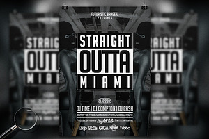 Straight Outta Party | 6in1 Flyer