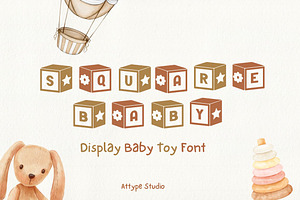 Square Baby - Display Font, a Symbol Font by Attype