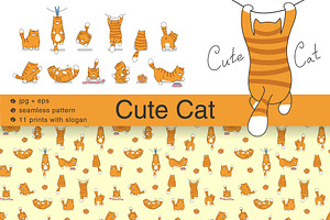 Cute Cat Prints & Pattern