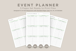 Event Planner Pages Set V-16