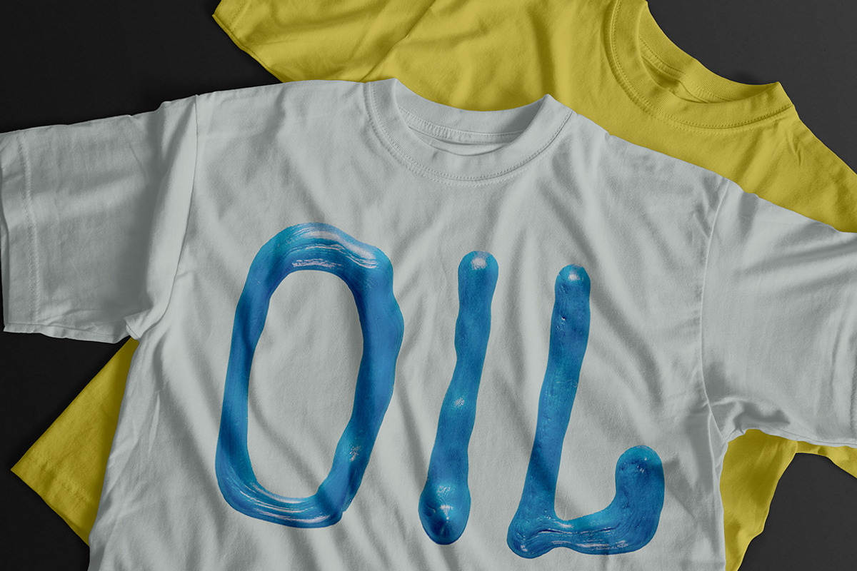 Oil Blue Font, a Font by Handmadefont (Photo 8 of 9)