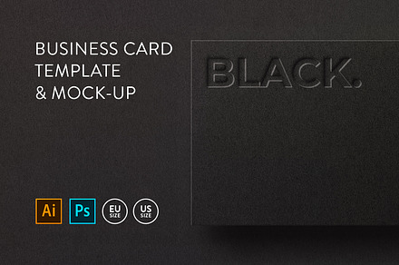 Business card Template & Mock-up, a Business Card Template by PrintPixel