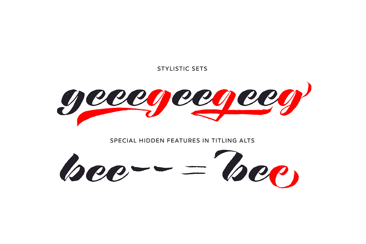 Rough Love Script Typeface preview 5