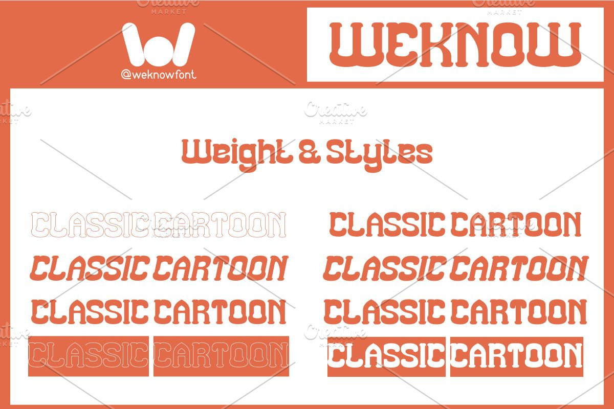 Classic Cartoon font, a Font by weknow (Photo 7 of 8)