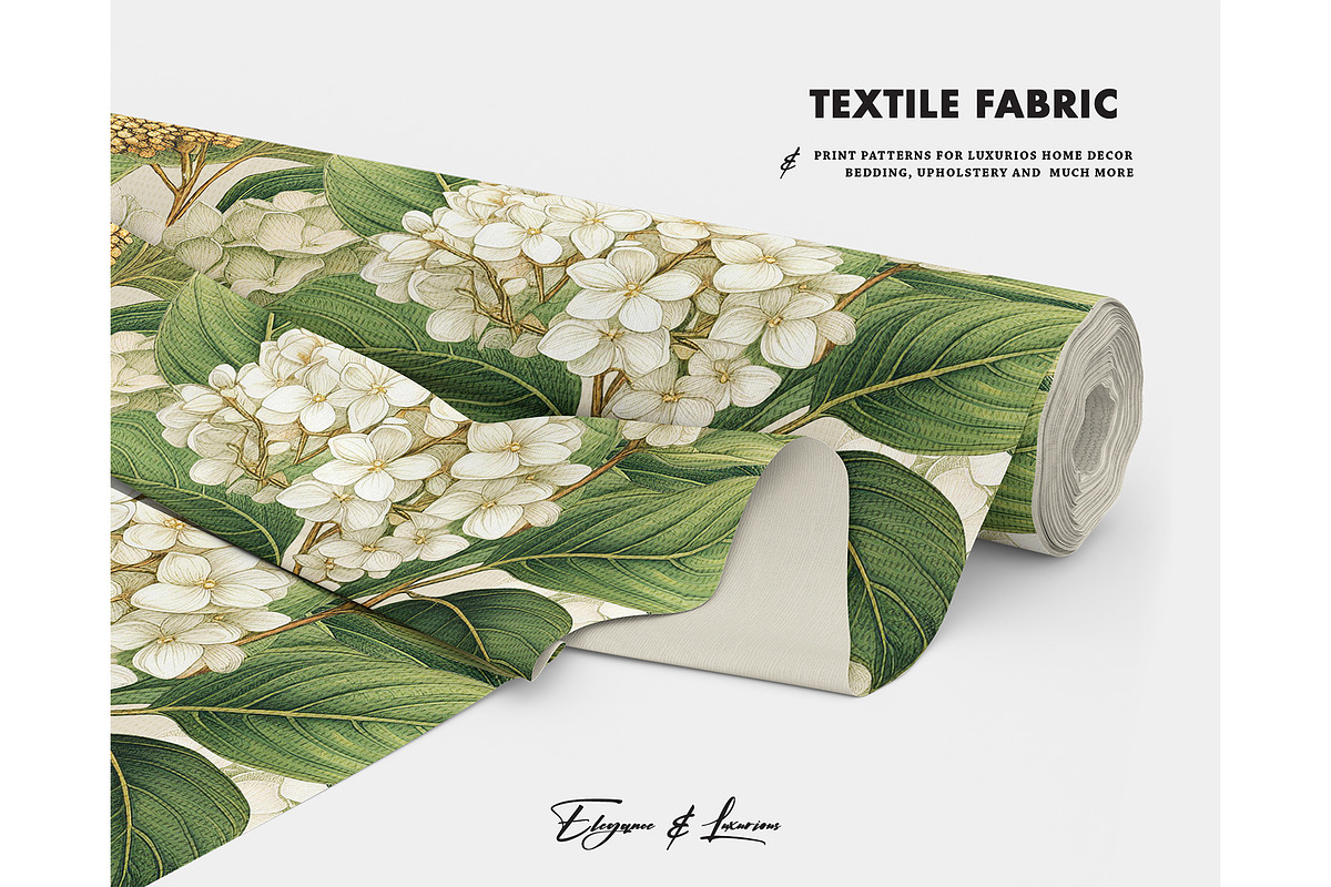Hydrangea watercolor seamles pattern, a Pattern Graphic by Milatoo (Photo 3 of 6)