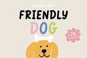 Friendly dog | Playful font, a Handwritten Font by JuliaVolkova (Thumbnail 1 of 9)